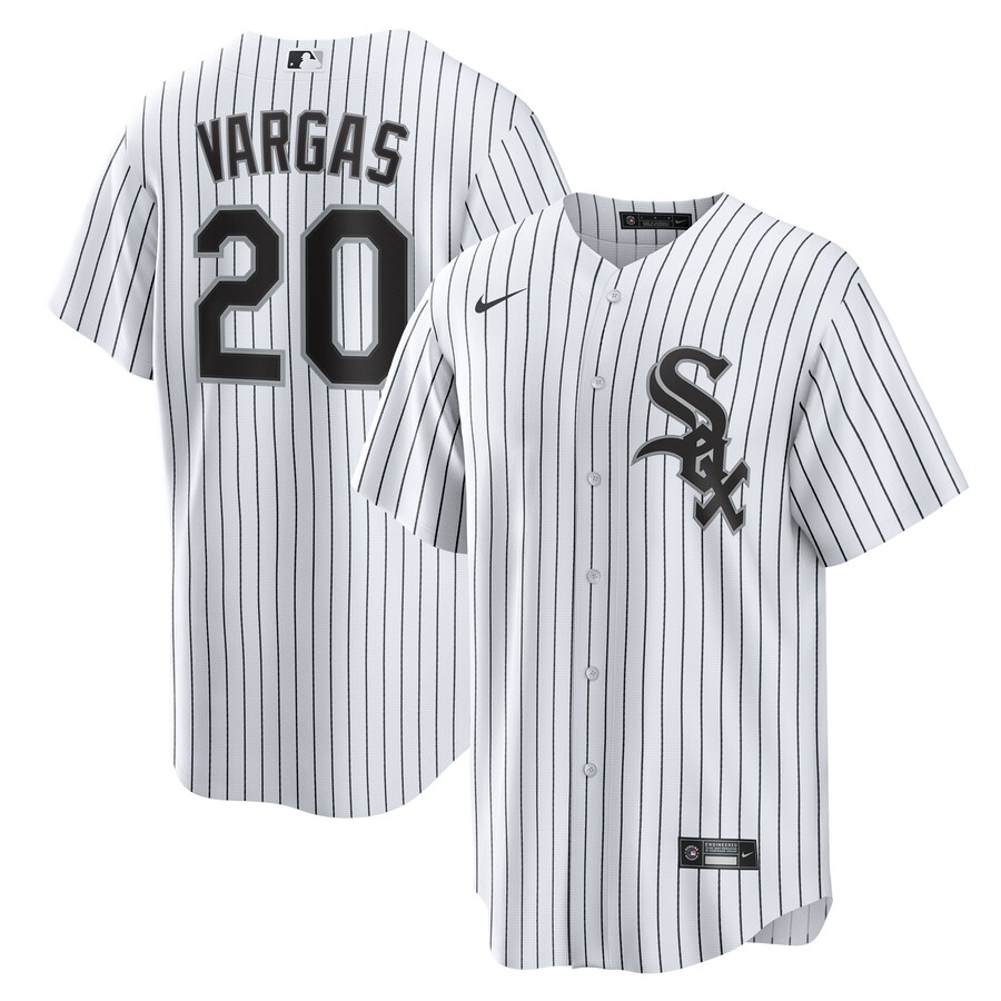 Men's Chicago White Sox Miguel Vargas Nike White Home Replica Jersey - ujerseystore