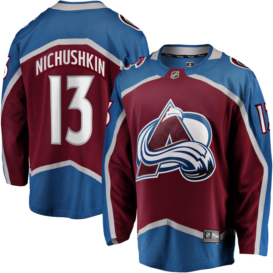 Men's Colorado Avalanche Valeri Nichushkin Fanatics Branded Burgundy Breakaway Player Jersey - ujerseystore