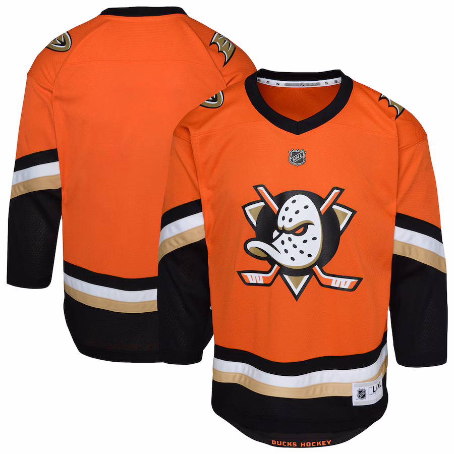 Youth Anaheim Ducks Orange Home Replica Jersey - ujerseystore