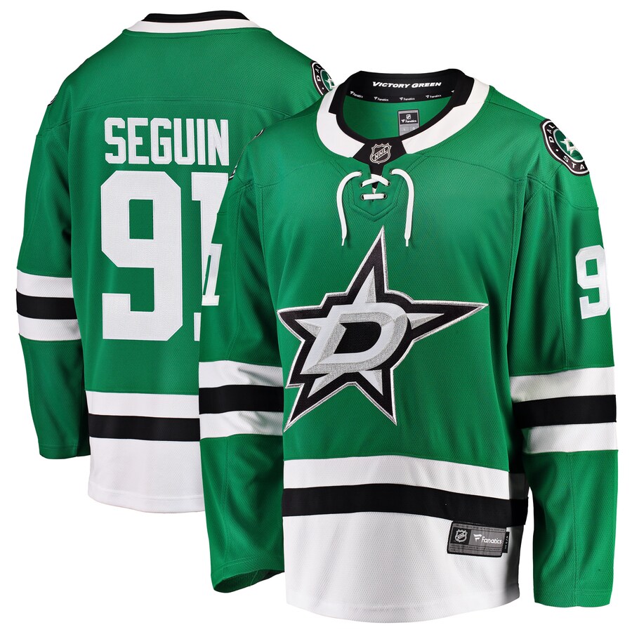 Men's Dallas Stars Tyler Seguin Fanatics Branded Green Breakaway Player Jersey - ujerseystore