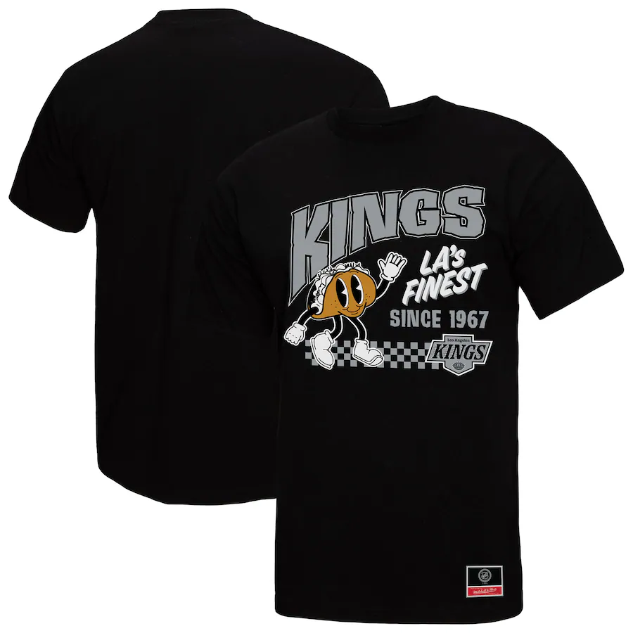 Men's Los Angeles Kings Mitchell & Ness Black Local Food T-Shirt - ujerseystore
