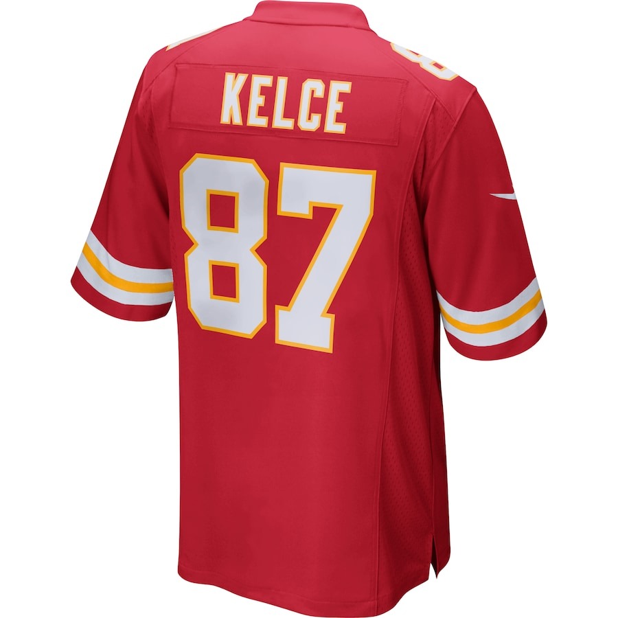 Men's Kansas City Chiefs Travis Kelce Nike Red Game Jersey - ujerseystore