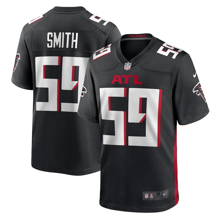 Men's Atlanta Falcons Andre Smith Nike  Black  Game Jersey - ujerseystore