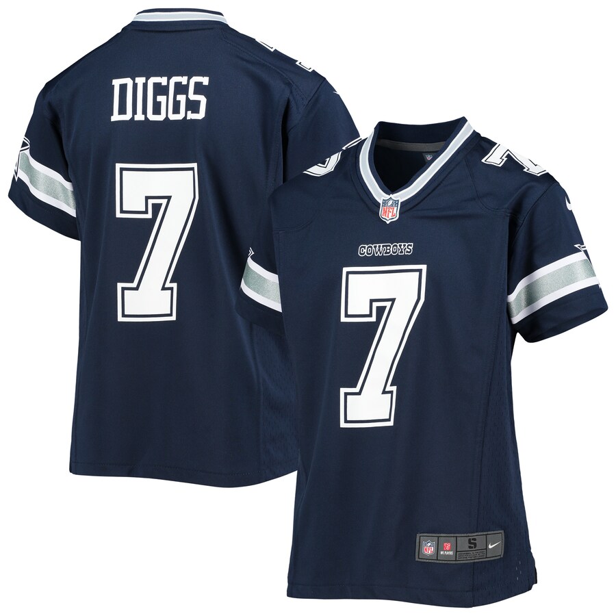 Youth Dallas Cowboys Trevon Diggs Nike Navy Game Jersey - ujerseystore