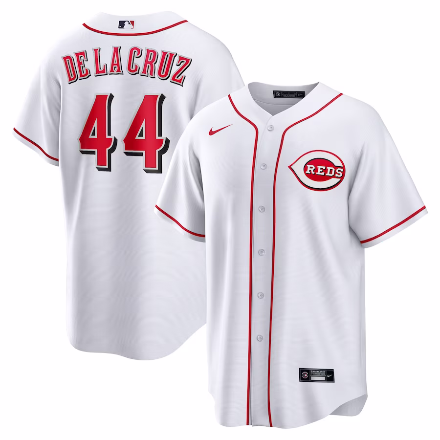 Men's Cincinnati Reds Elly De La Cruz Nike White Home Replica Jersey - ujerseystore