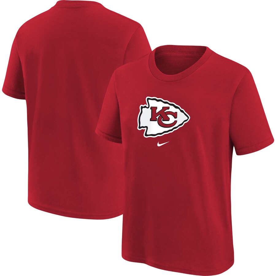 Youth Kansas City Chiefs Nike Red Logo T-Shirt - ujerseystore