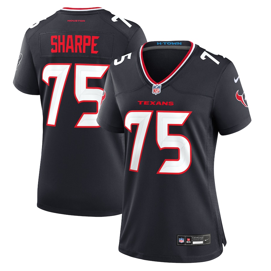Women's Houston Texans David Sharpe Nike  Navy Team Game Jersey - ujerseystore