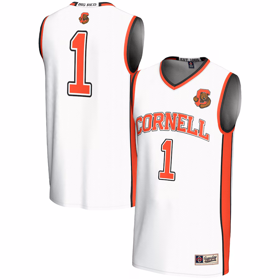 Youth GameDay Greats #1 White Cornell Big Red Lightweight Basketball Jersey - ujerseystore