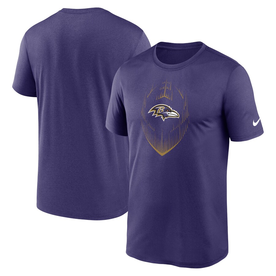Men's Baltimore Ravens Nike Purple Primetime Legend Icon Performance T-Shirt - ujerseystore