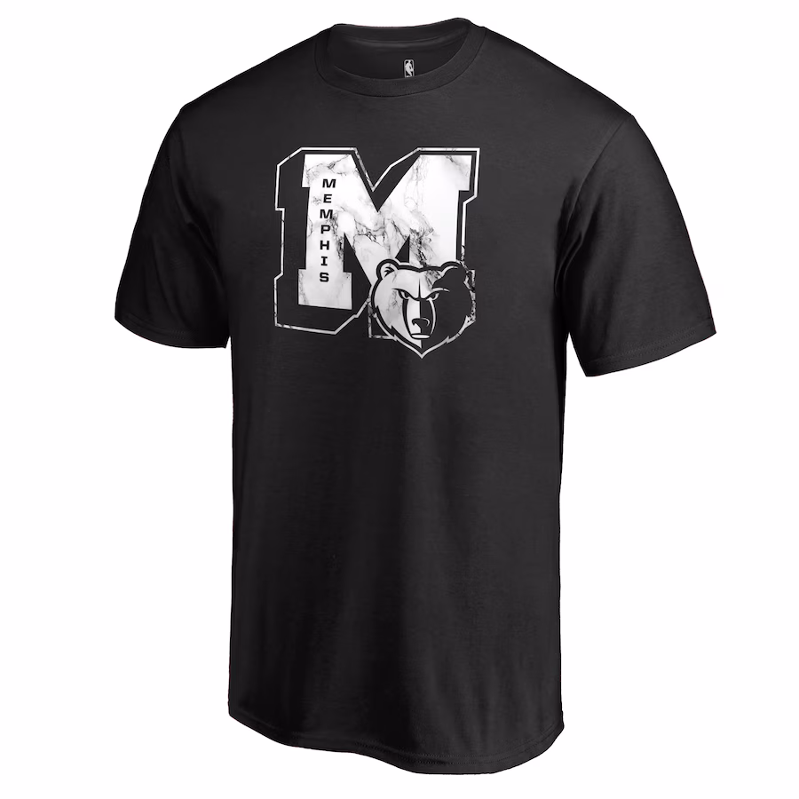 Men's Memphis Grizzlies Black Letterman T-Shirt - ujerseystore