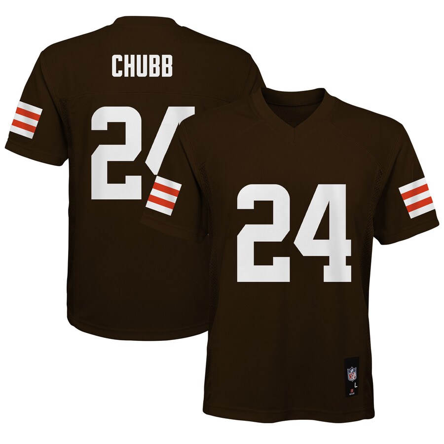 Youth Cleveland Browns Nick Chubb Brown Replica Player Jersey - ujerseystore