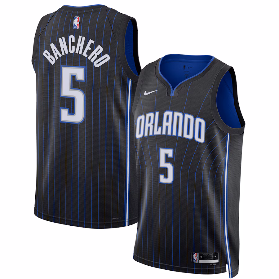 Unisex Orlando Magic Paolo Banchero Nike Black 2022 NBA Draft First Round Pick Swingman Jersey - Icon Edition - ujerseystore