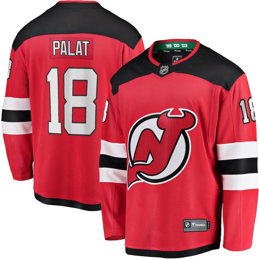 Men's New Jersey Devils Ondrej Palat Fanatics Red Home Breakaway Player Jersey - ujerseystore