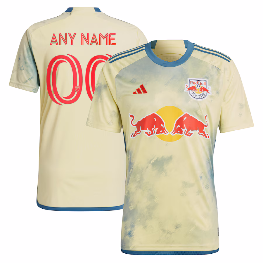 Men's New York Red Bulls adidas Yellow 2023 Daniel Patrick Kit Replica Custom Jersey - ujerseystore