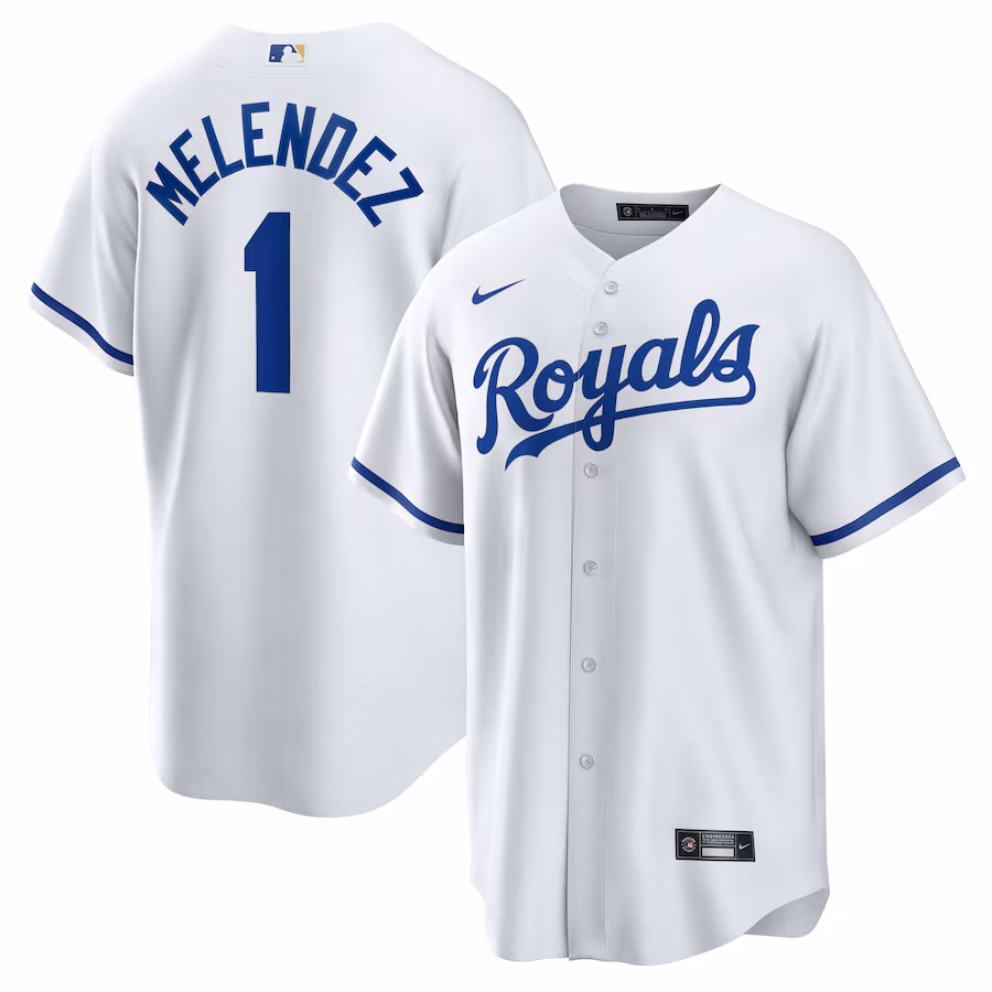 Men's Kansas City Royals MJ Melendez Nike White Home Replica Jersey - ujerseystore