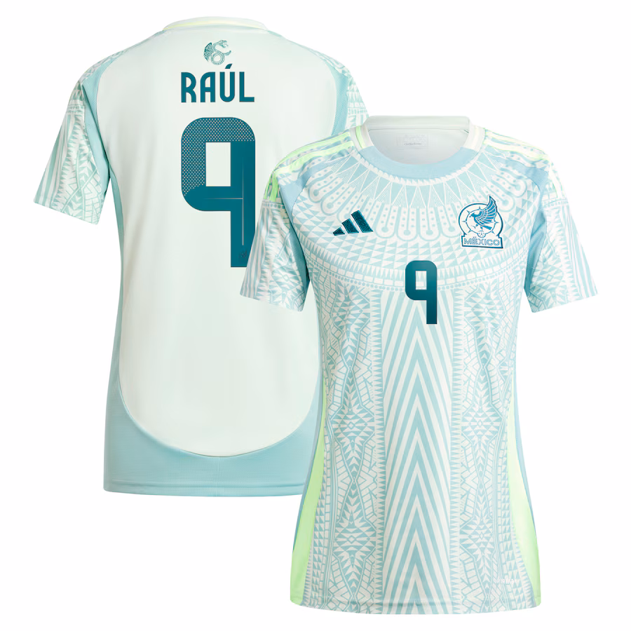 Women's Mexico National Team Raul Jimenez adidas Green 2024 Away Replica Player Jersey - ujerseystore