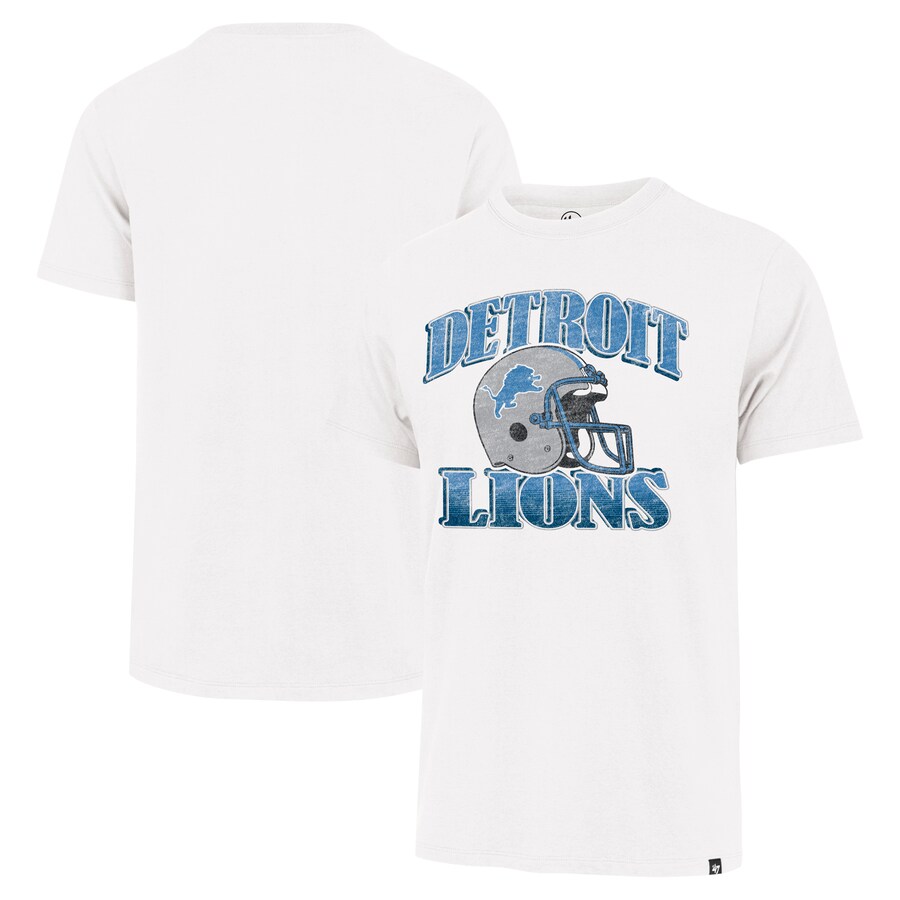 Men's Detroit Lions '47 Cream Overrun Franklin Throwback T-Shirt - ujerseystore