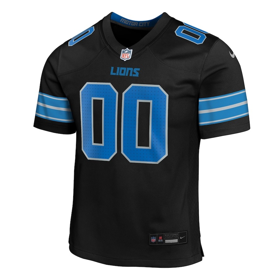 Women's Detroit Lions  Nike Black Alternate Custom Game Jersey - ujerseystore