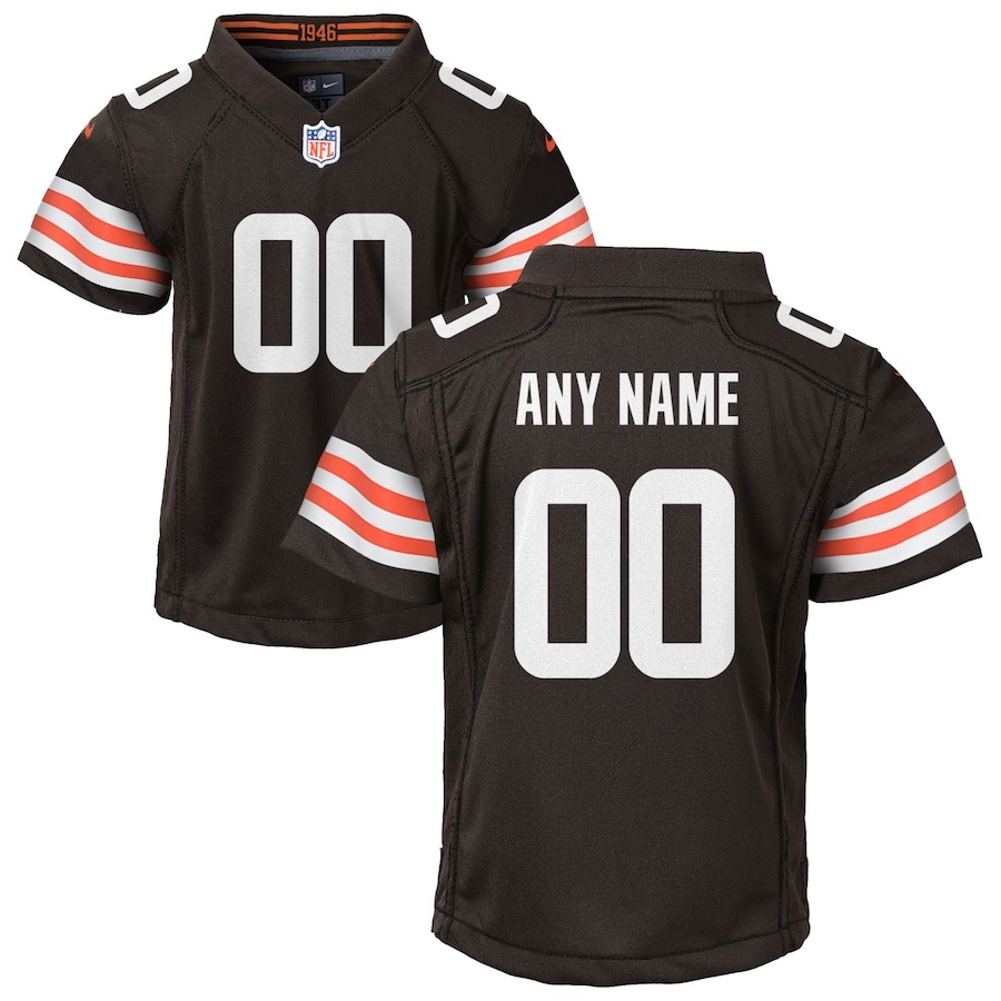 Youth Nike Cleveland Browns Brown Custom Game Jersey - ujerseystore