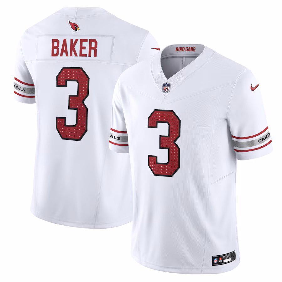 Men's Arizona Cardinals Budda Baker Nike White Vapor F.U.S.E. Limited Jersey - ujerseystore