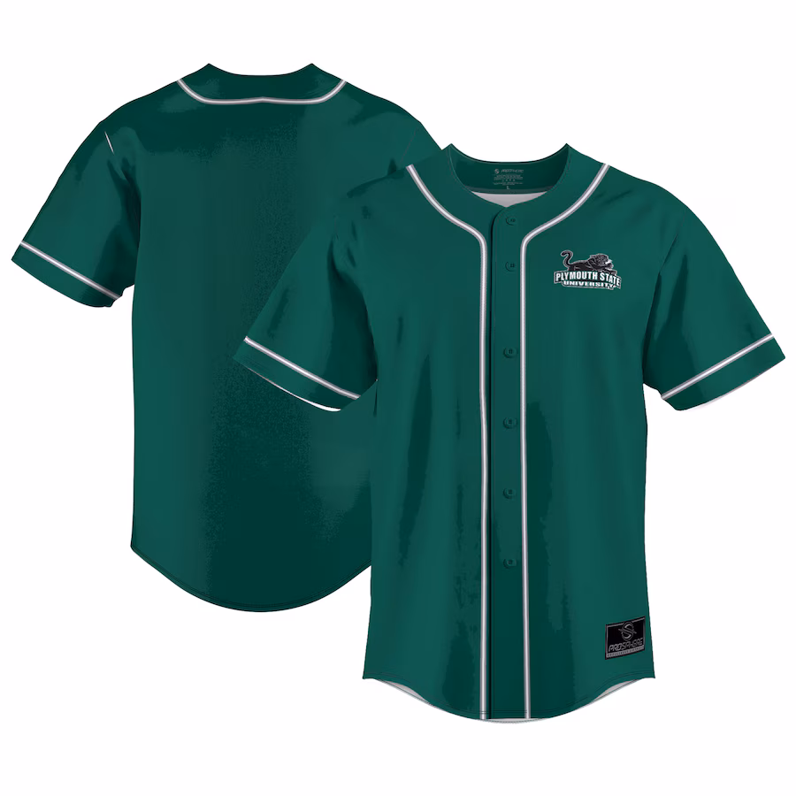 Youth ProSphere  Green Plymouth State Panthers  Baseball Jersey - ujerseystore