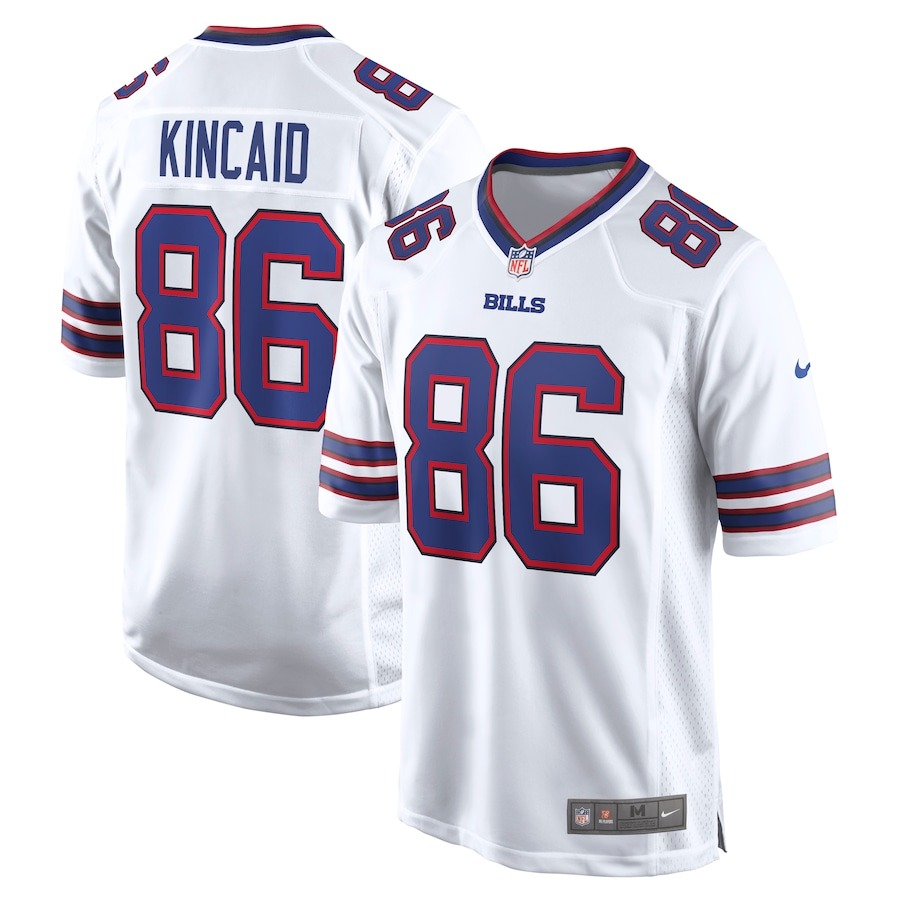 Men's Buffalo Bills Dalton Kincaid Nike White  Game Jersey - ujerseystore