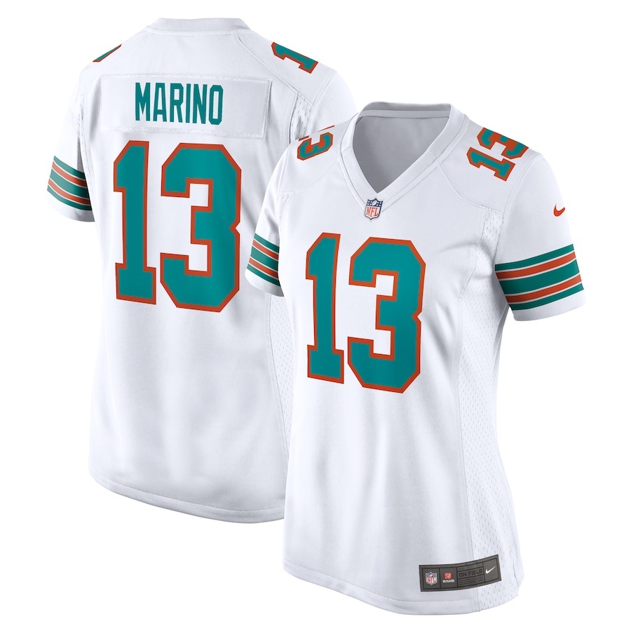 Women's Miami Dolphins Dan Marino Nike White Retired Player Jersey - ujerseystore