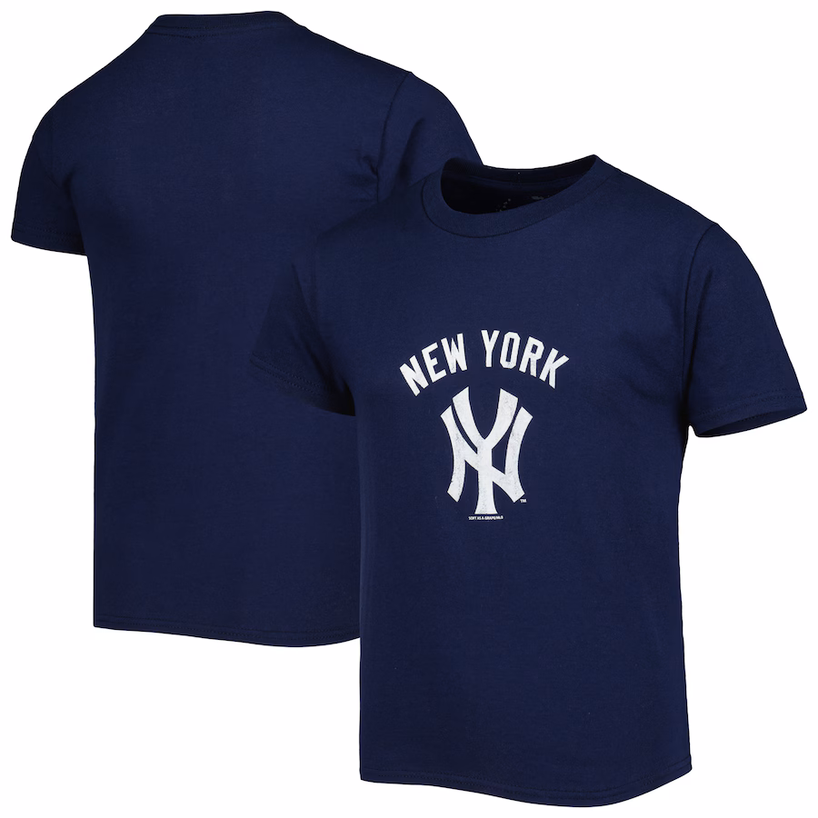 Youth New York Yankees Soft as a Grape Navy Cooperstown Collection T-Shirt - ujerseystore