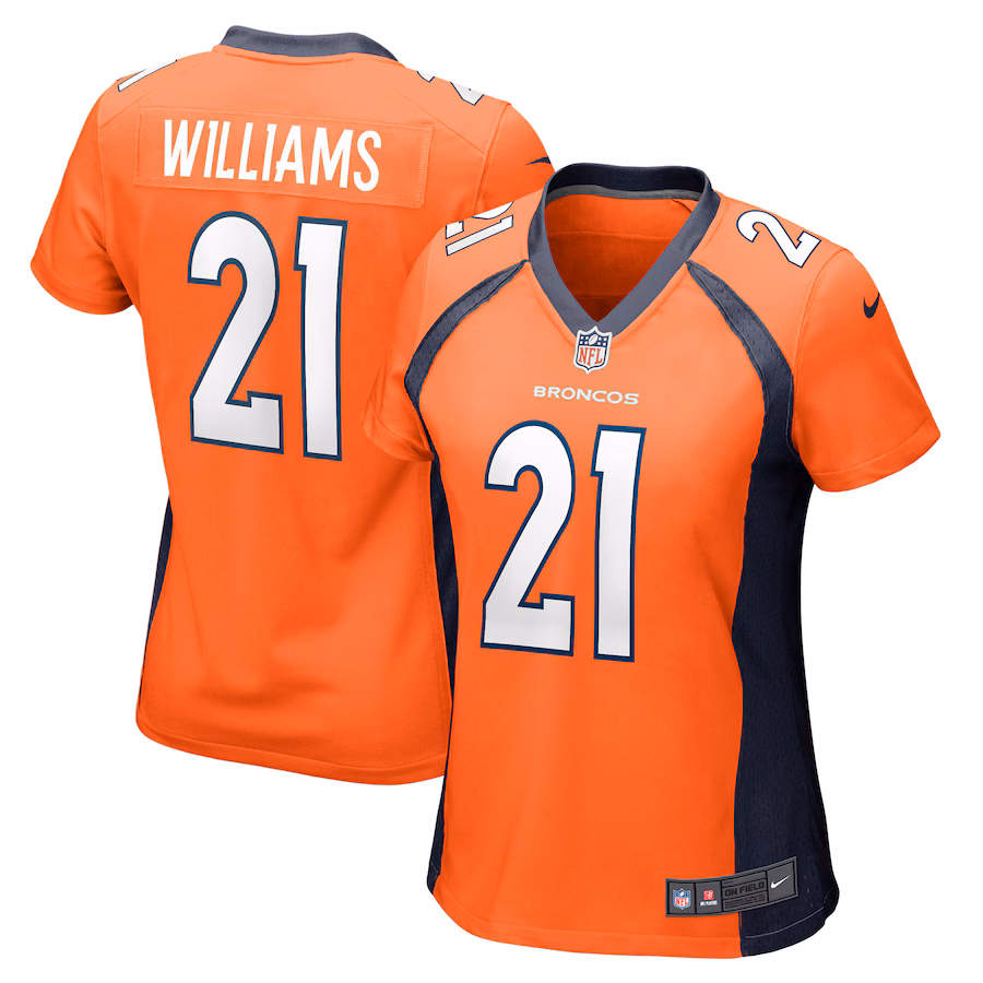 Women's Denver Broncos K'Waun Williams Nike Orange Game Jersey - ujerseystore