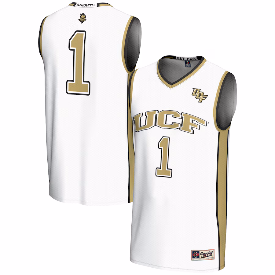 Unisex GameDay Greats #1 White UCF Knights Lightweight Basketball Jersey - ujerseystore