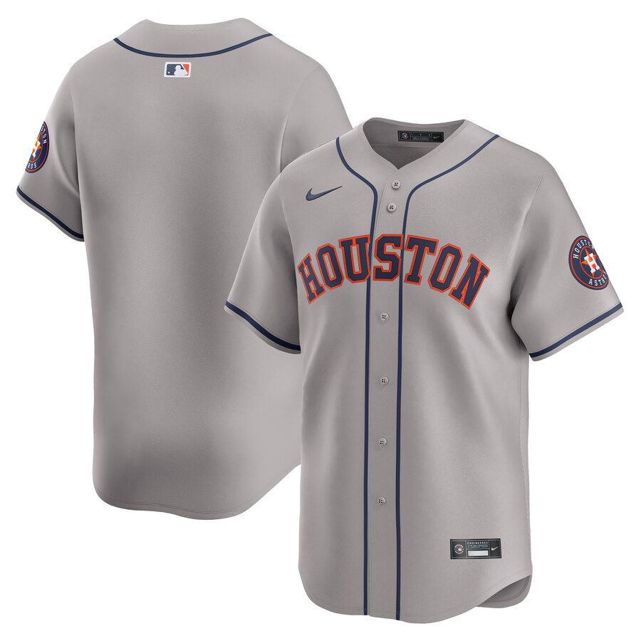 Men's Houston Astros  Nike Gray Away Limited Jersey - ujerseystore