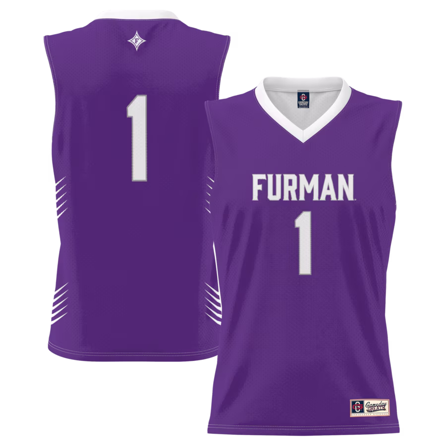 #1 Furman Paladins GameDay Greats Lightweight Basketball Jersey - Purple - ujerseystore