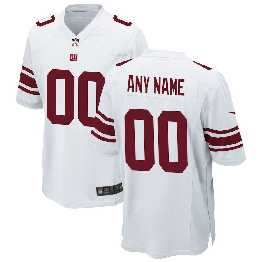 Men's New York Giants Nike White Custom Game Jersey - ujerseystore