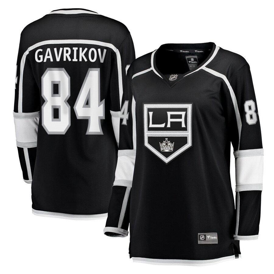 Women's Los Angeles Kings Vladislav Gavrikov Fanatics Branded Black Home Breakaway Jersey - ujerseystore