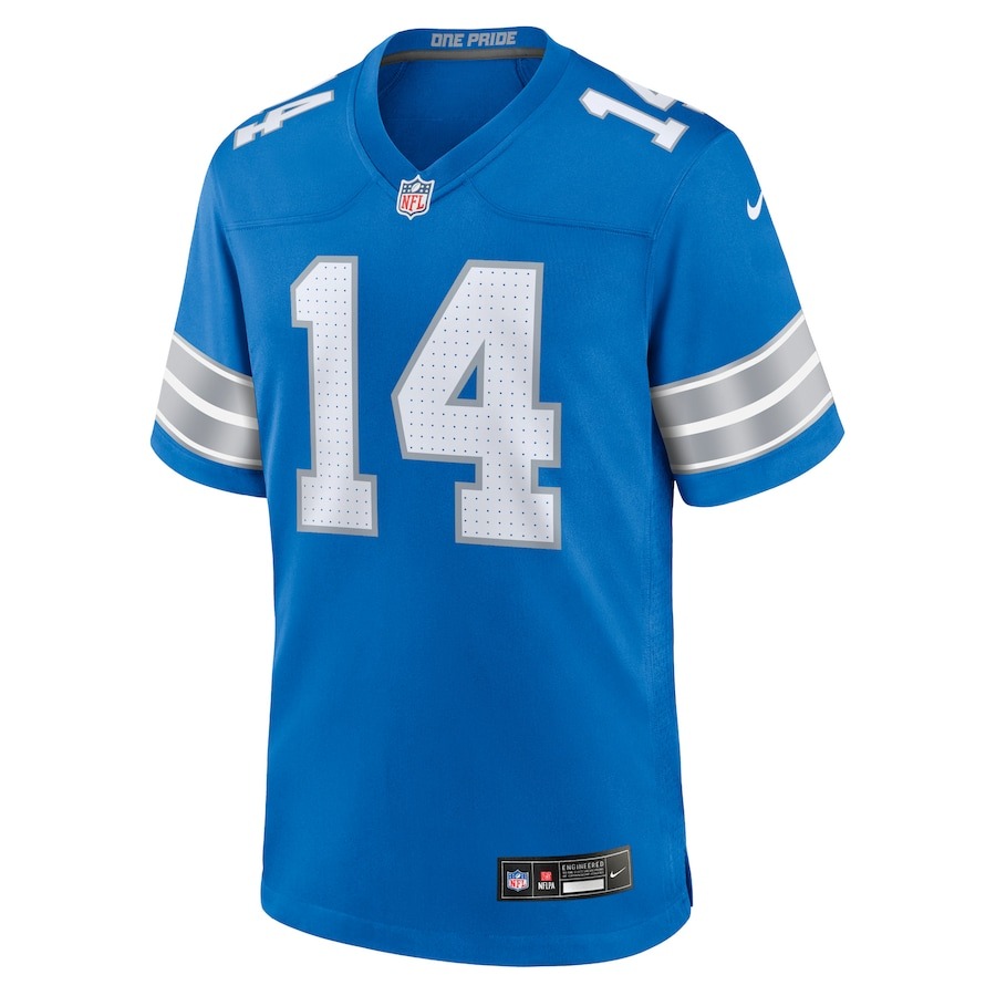 Men's Detroit Lions Amon-Ra St. Brown Nike Blue Game Jersey - ujerseystore