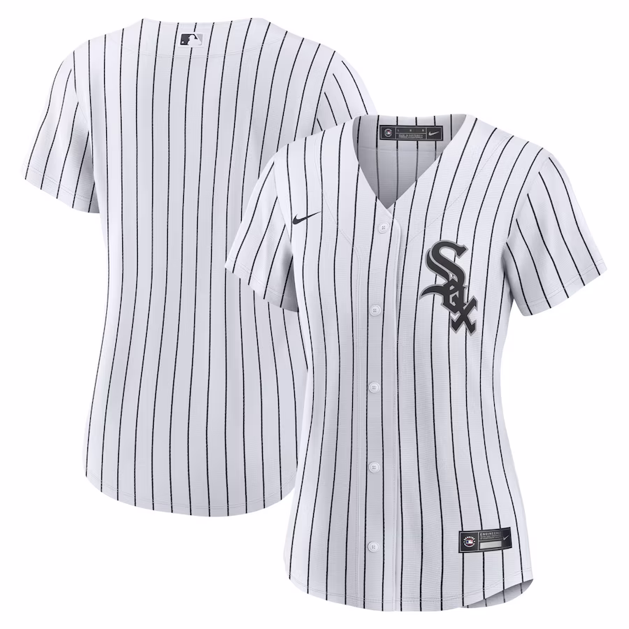 Women's Chicago White Sox Nike White Home Blank Replica Jersey - ujerseystore