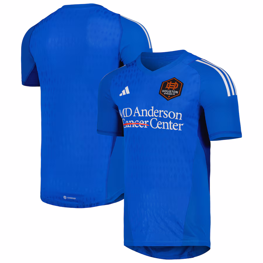 Men's Houston Dynamo FC adidas Blue 2023 Replica Goalkeeper Jersey - ujerseystore