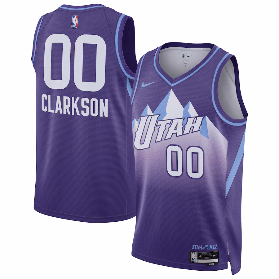 Unisex Utah Jazz Jordan Clarkson Nike Purple 2024/25 Swingman Player Jersey - City Edition - ujerseystore