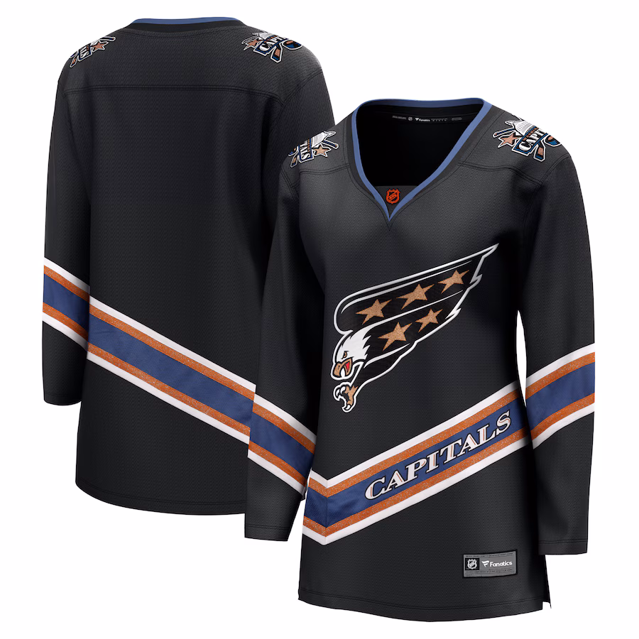 Women's Washington Capitals Fanatics Black Special Edition 2.0 Breakaway Blank Jersey - ujerseystore