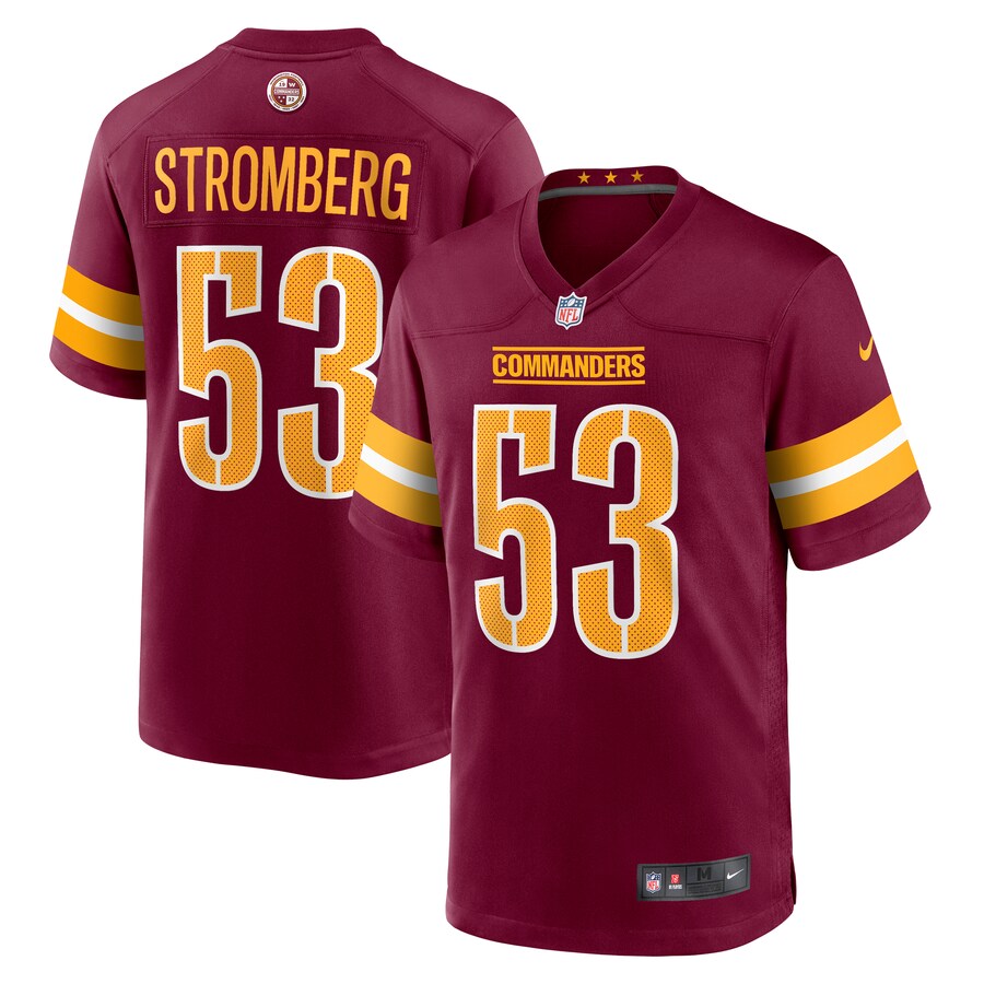 Men's Washington Commanders Ricky Stromberg Nike Burgundy Team Game Jersey - ujerseystore