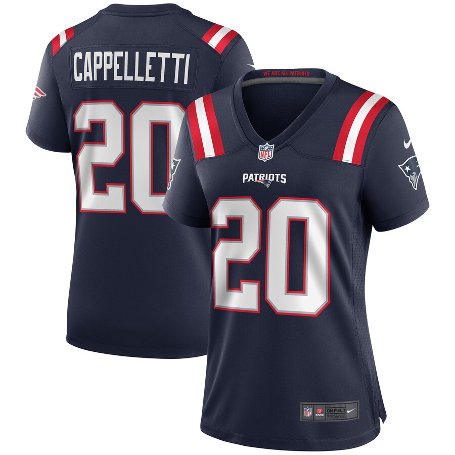 Women's New England Patriots Gino Cappelletti Nike Navy Game Retired Player Jersey - ujerseystore