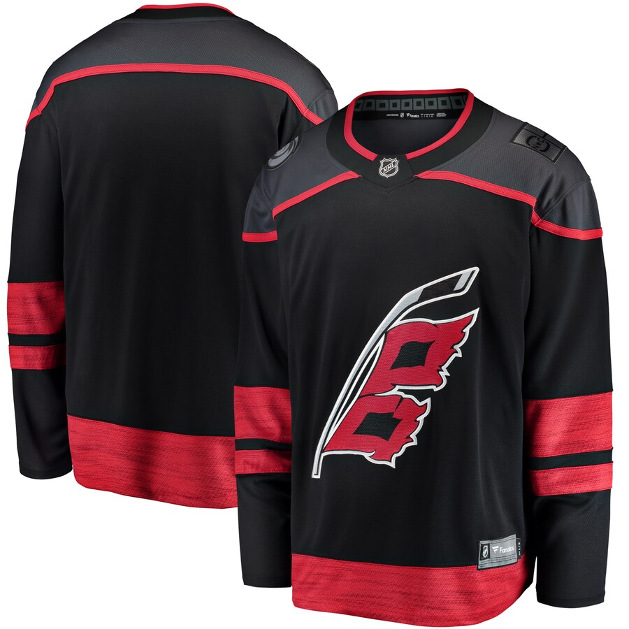 Men's Carolina Hurricanes Fanatics Branded Black Home Breakaway Jersey - ujerseystore