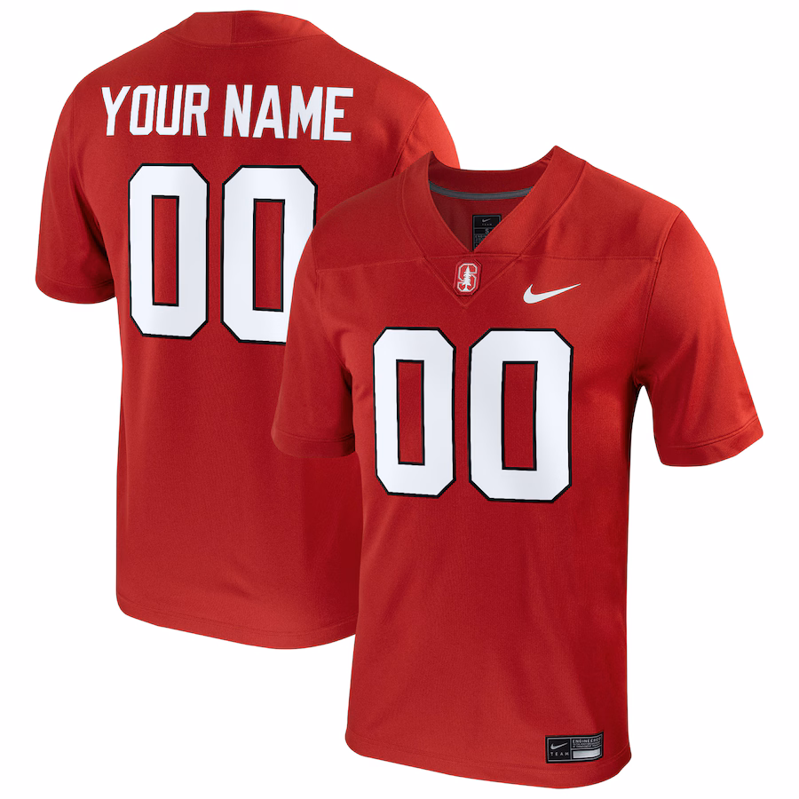 Men's Nike  Cardinal Stanford Cardinal Football Custom Game Jersey - ujerseystore