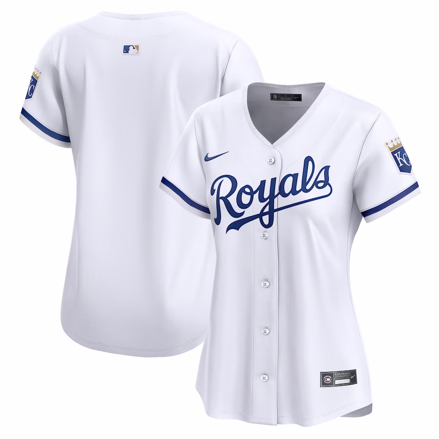 Women's Kansas City Royals Nike White Home Limited Jersey - ujerseystore
