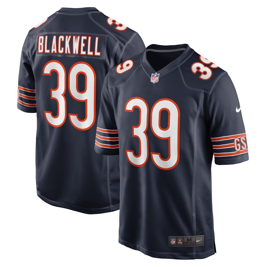 Men's Chicago Bears Josh Blackwell Nike Navy Game Player Jersey - ujerseystore