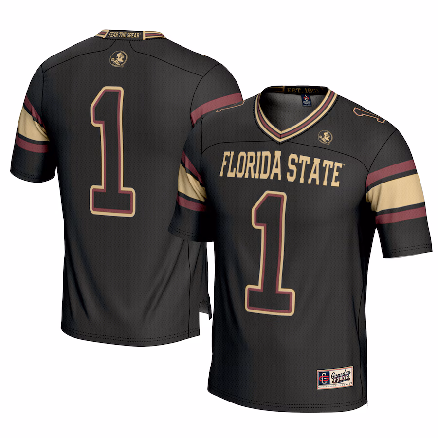 Youth GameDay Greats #1 Black Florida State Seminoles Football Jersey - ujerseystore