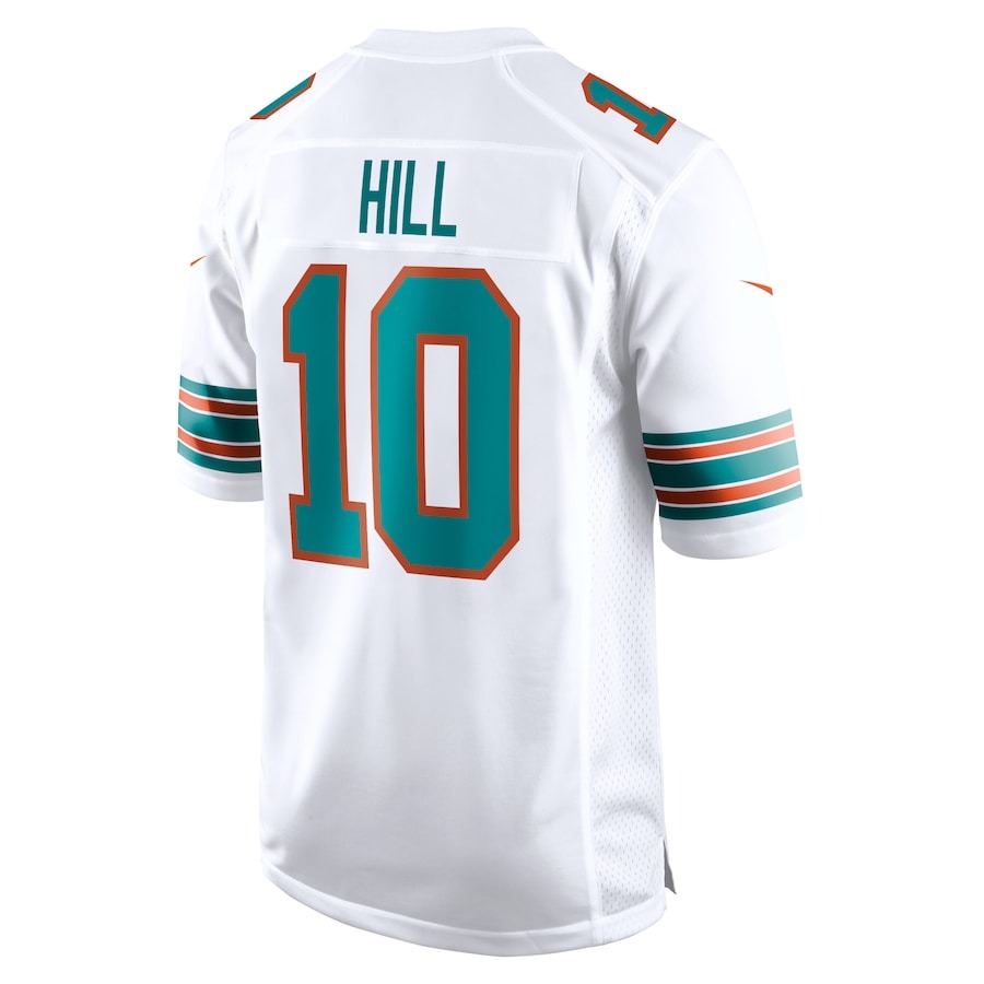 Men's Miami Dolphins Tyreek Hill Nike White Alternate Game Jersey - ujerseystore