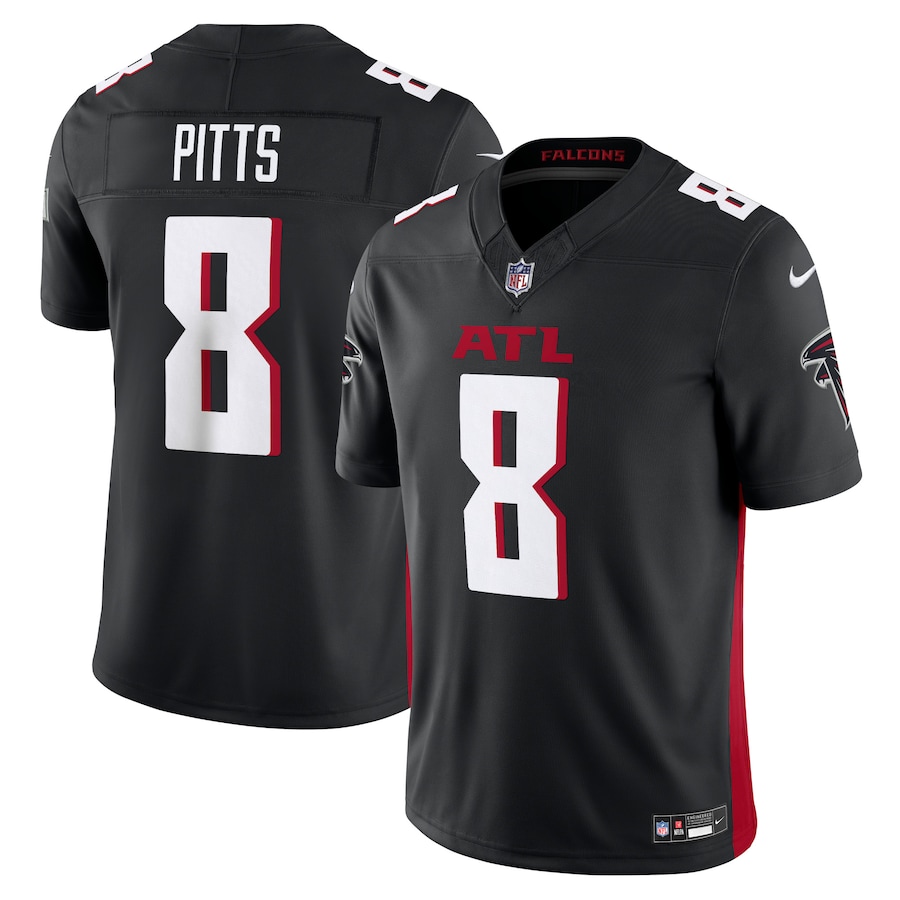 Men's Atlanta Falcons Kyle Pitts Nike Black Vapor F.U.S.E. Limited Jersey - ujerseystore