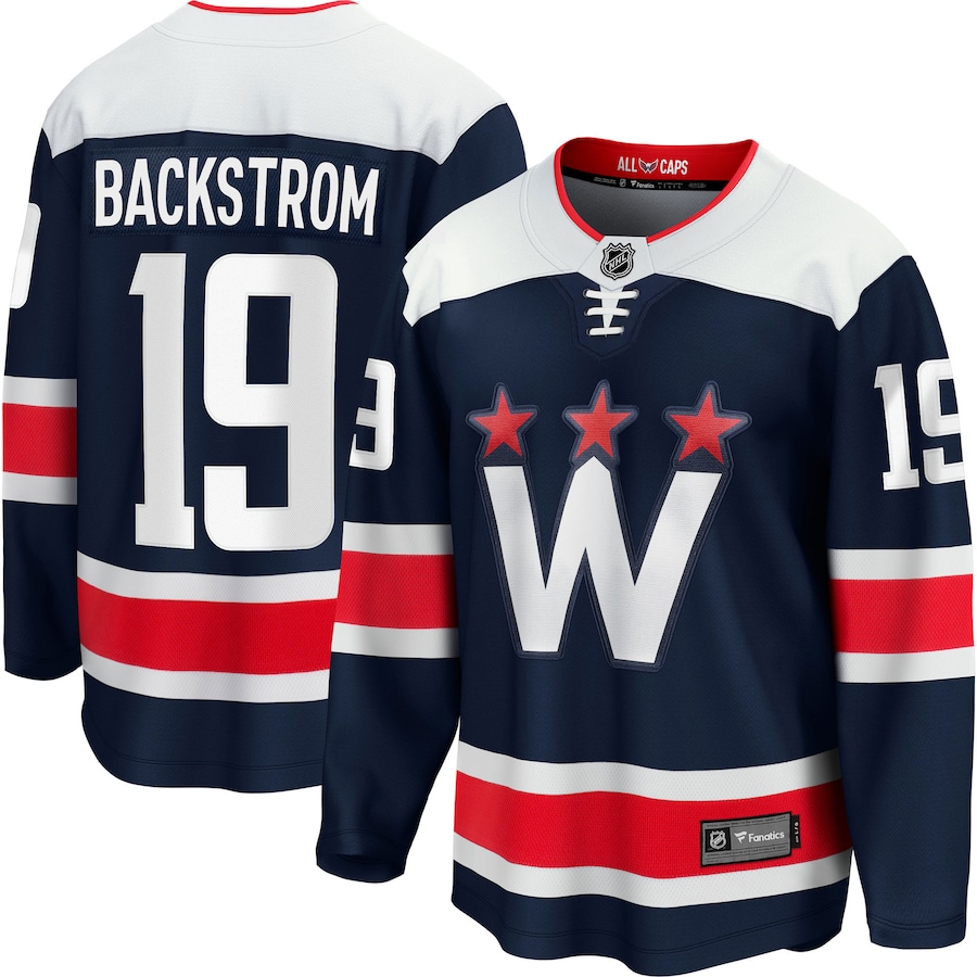Men's Washington Capitals Nicklas Backstrom Fanatics Navy Alternate Premier Breakaway Player Jersey - ujerseystore