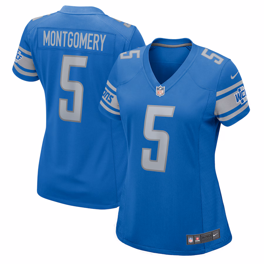 Women's Detroit Lions David Montgomery Nike Blue Game Player Jersey - ujerseystore